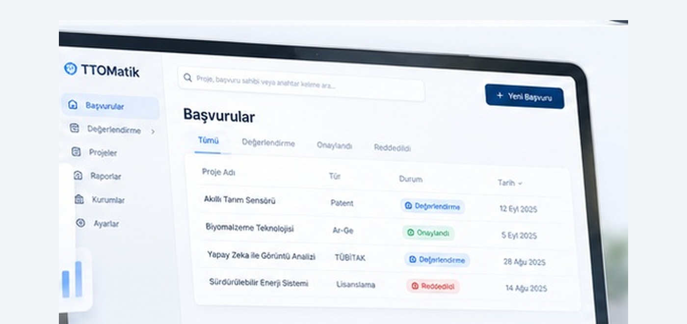 TTOmatik ürün arayüzü
